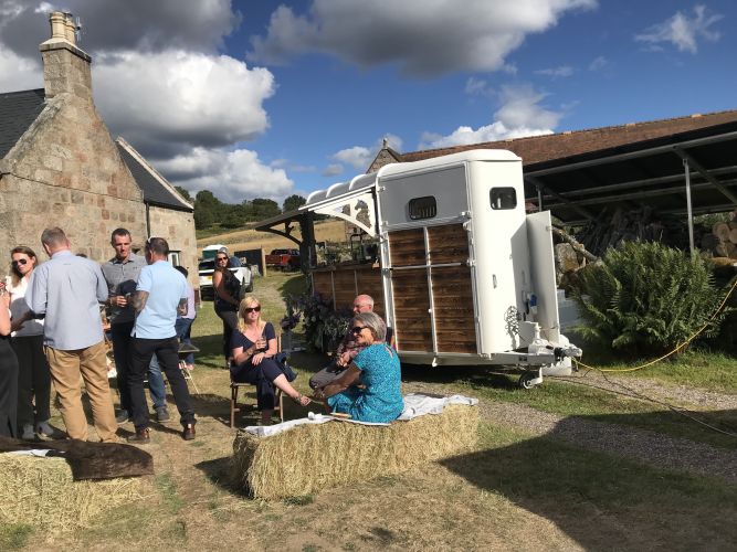 Mobile bar for parties in Aberdeenshire Scotland