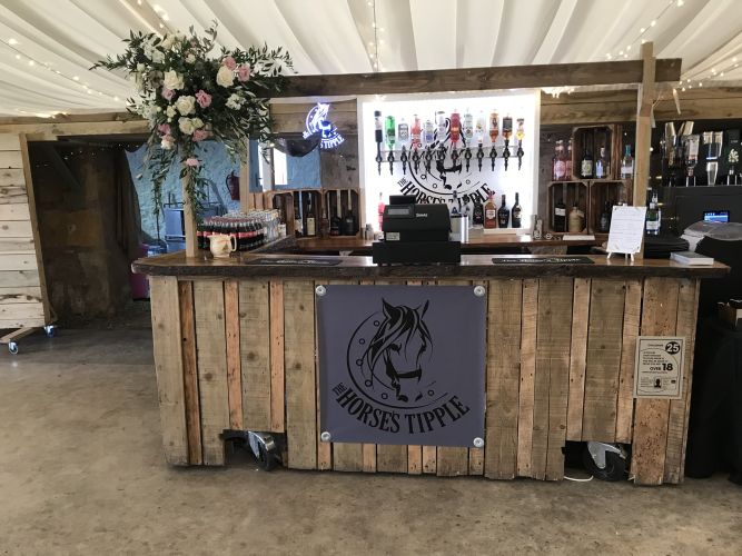 Rustic mobile bar hire Aberdeen Scotland